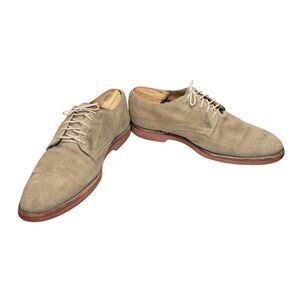 Brooks Brothers Fleece Collection Bucks 12 D‎ Tan Nubuck Oxford Shoes
